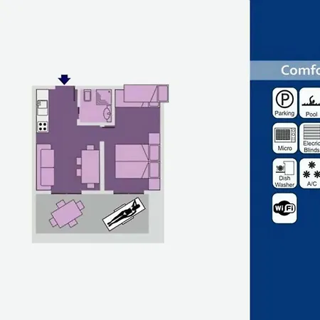 Functional Flat In A Modern With Pool *